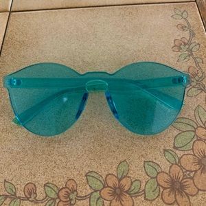 Blue Rimless Glasses